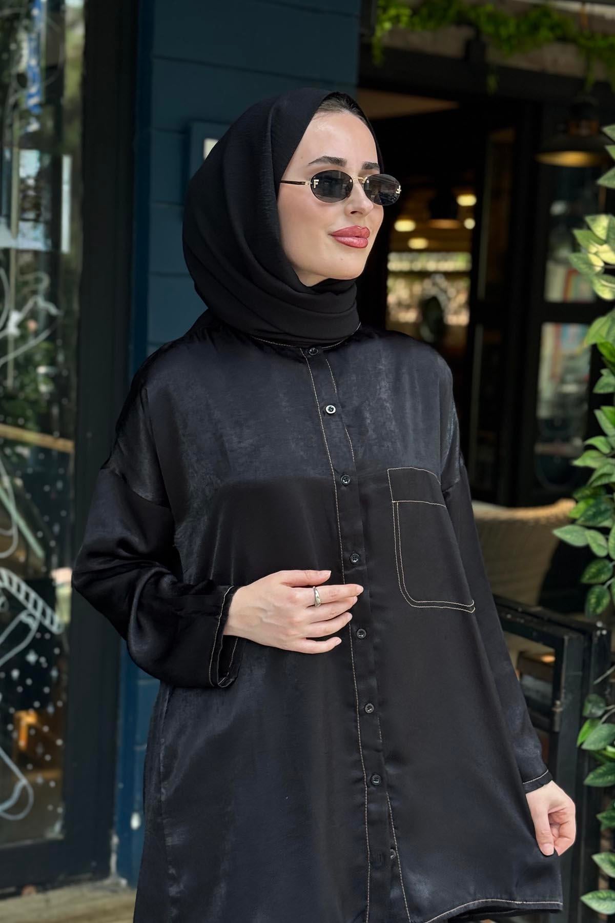 İNVEE Gömlek 7122 Siyah