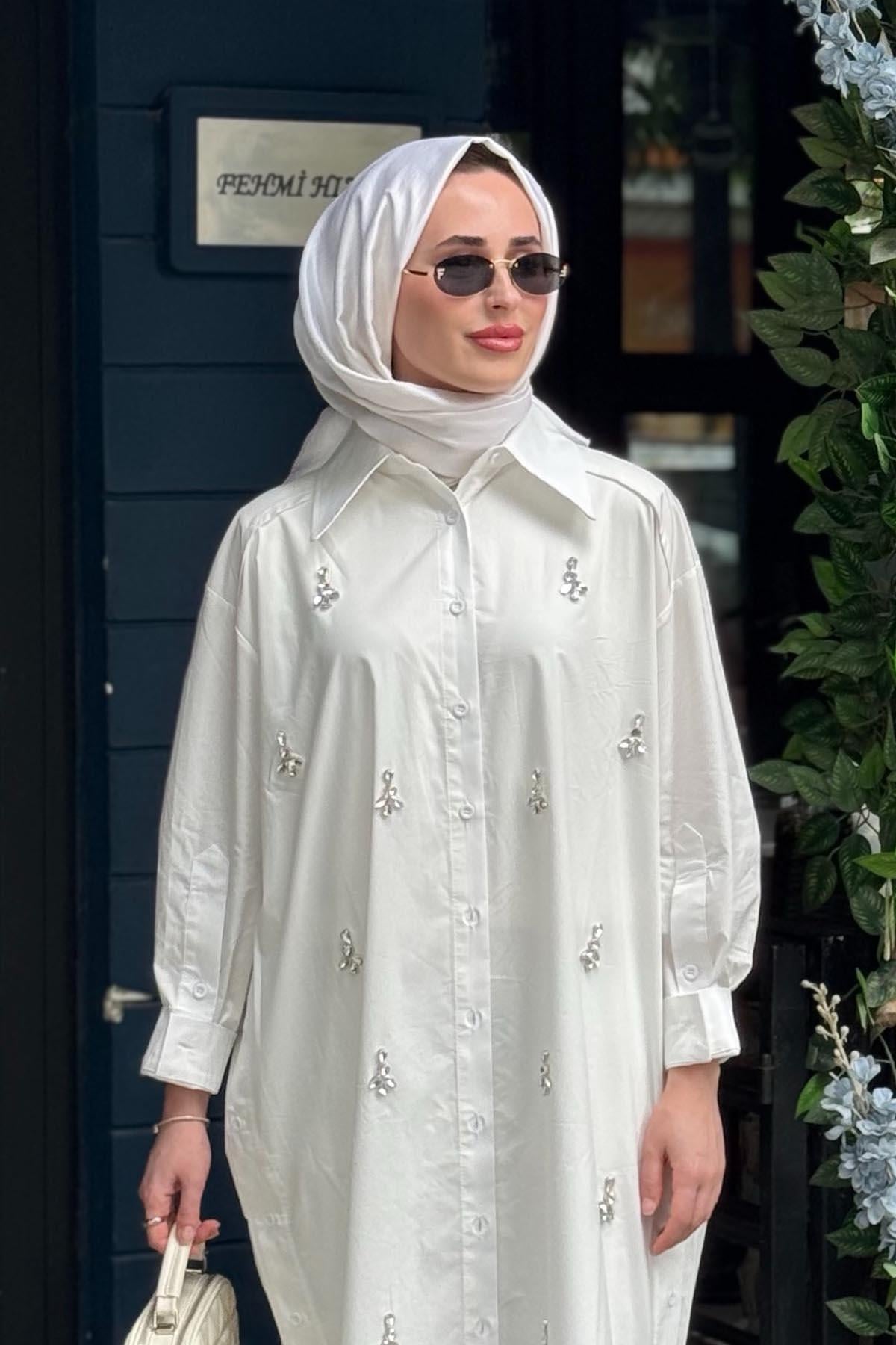 İNVEE Gömlek 7152 Beyaz
