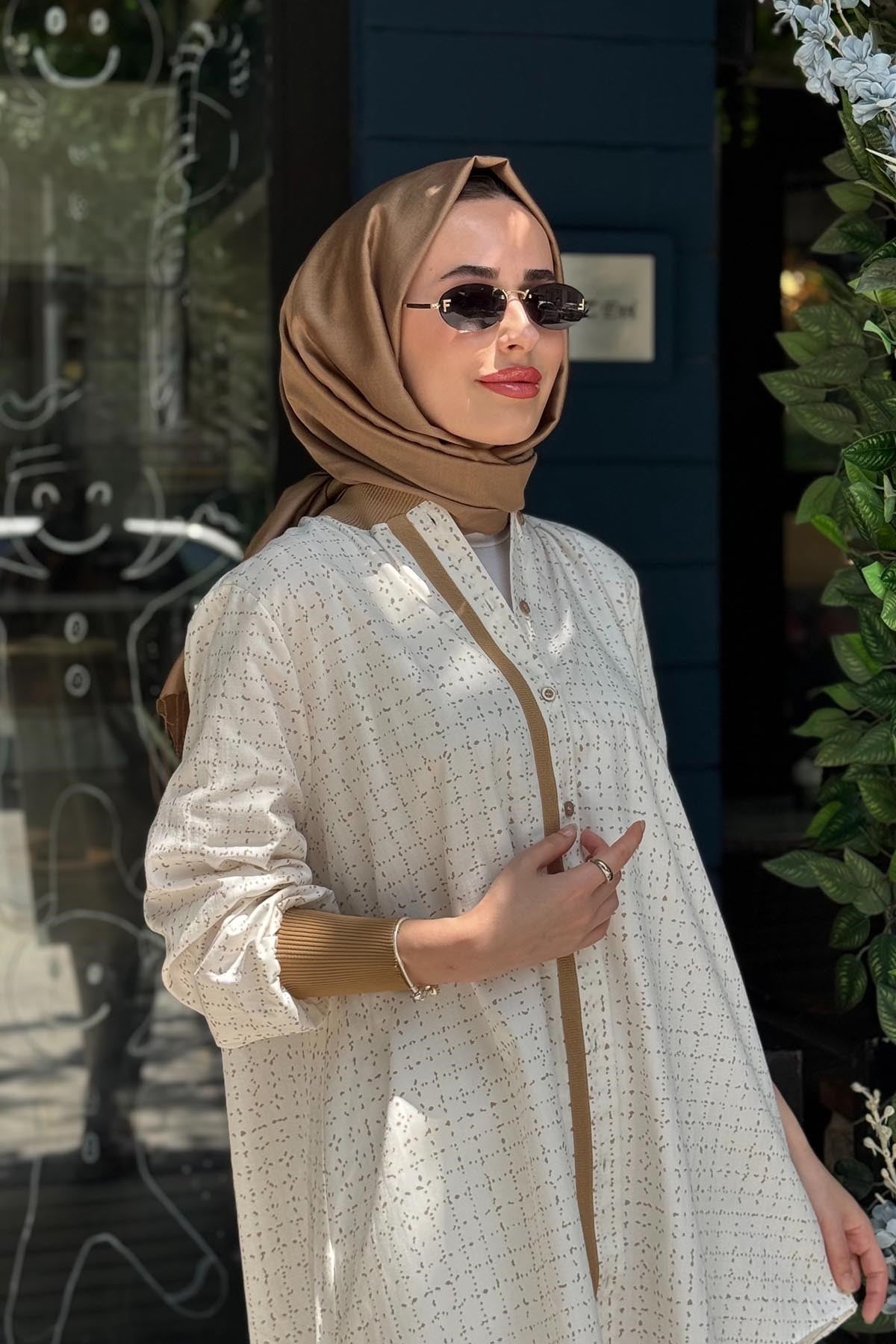 İNVEE Gömlek 7182 Camel
