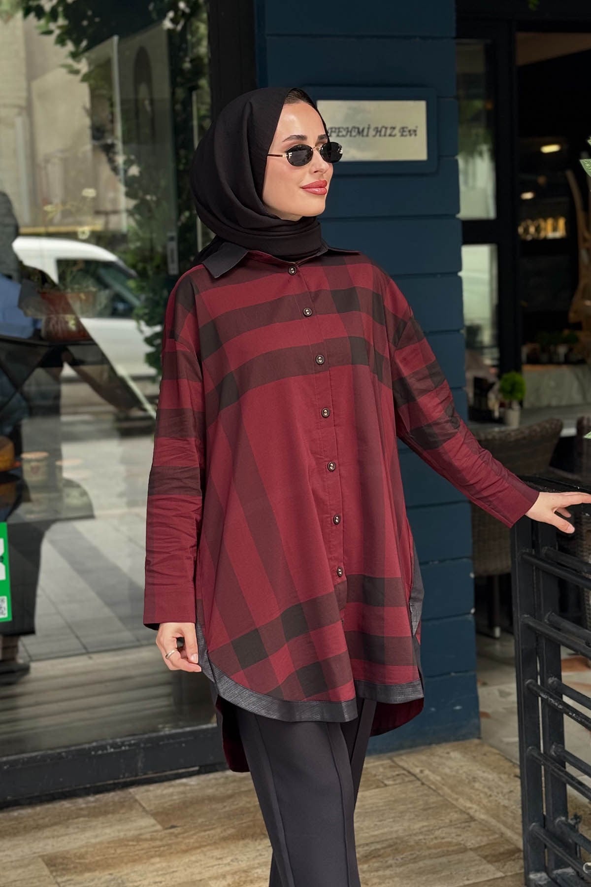 İNVEE Gömlek 7219 Bordo