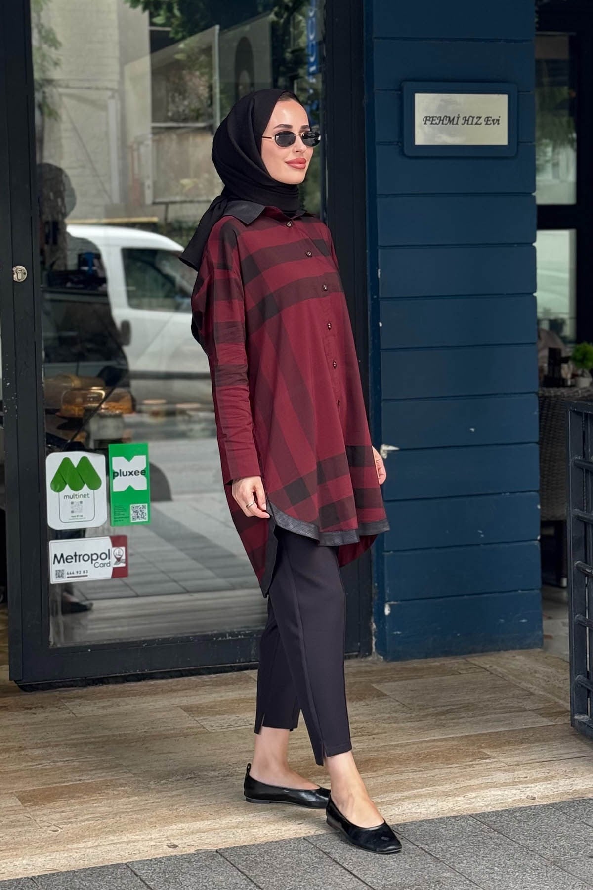 İNVEE Gömlek 7219 Bordo