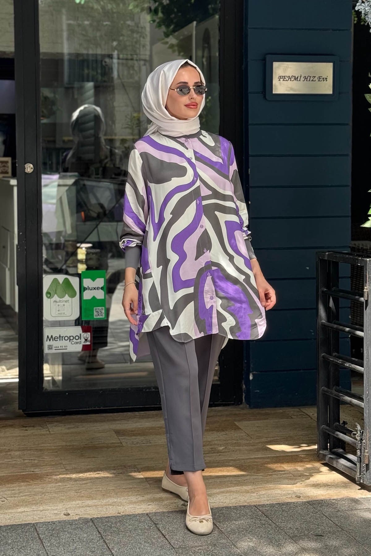 İNVEE Harika Gömlek 7258 Antrasit