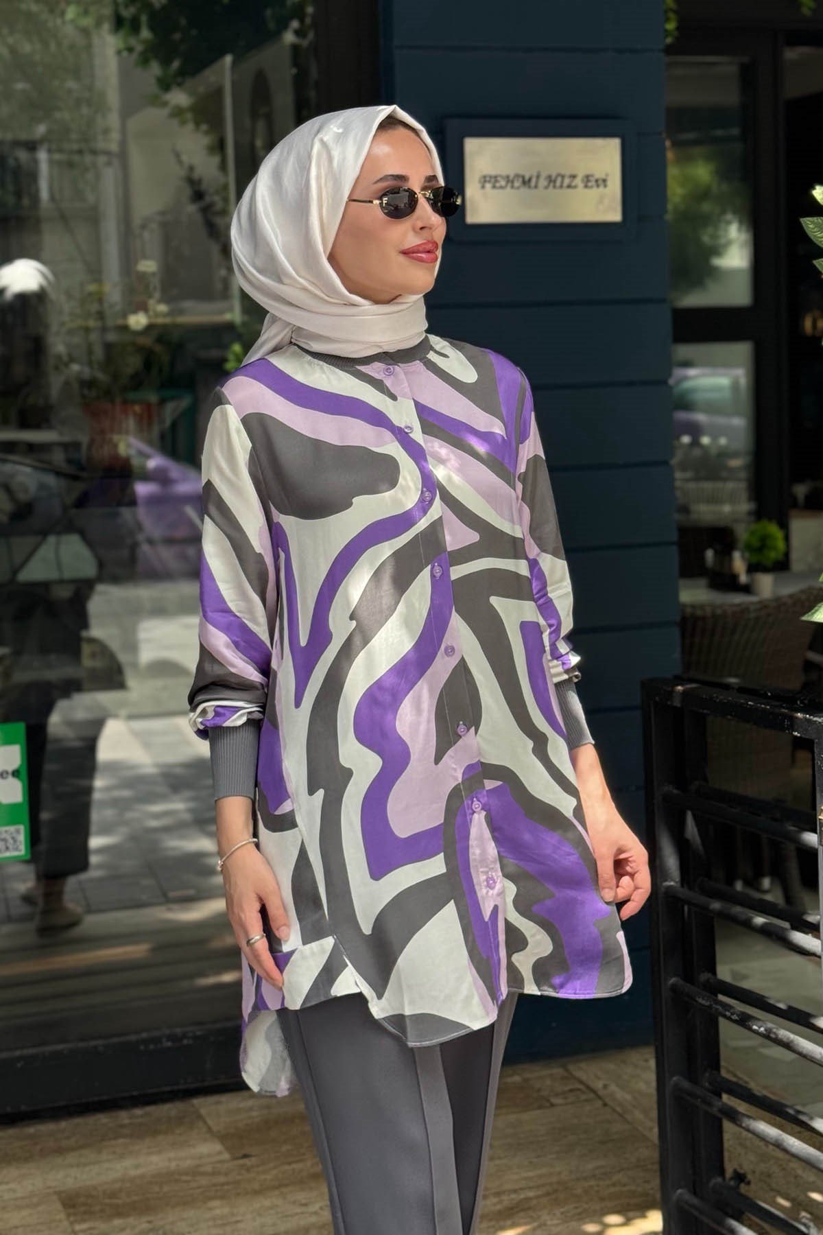 İNVEE Harika Gömlek 7258 Antrasit
