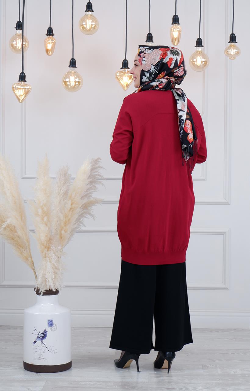 İNVEE Hırka 6283 Bordo