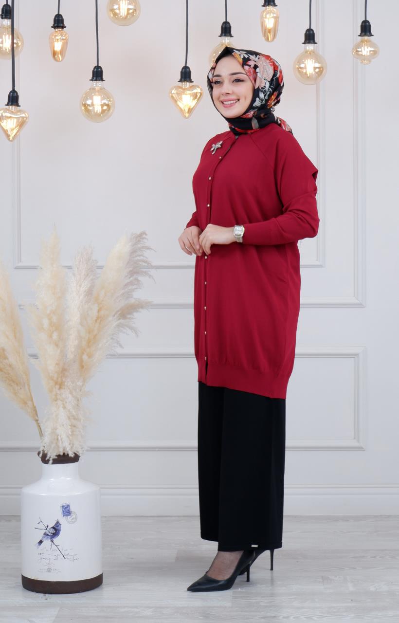 İNVEE Hırka 6283 Bordo