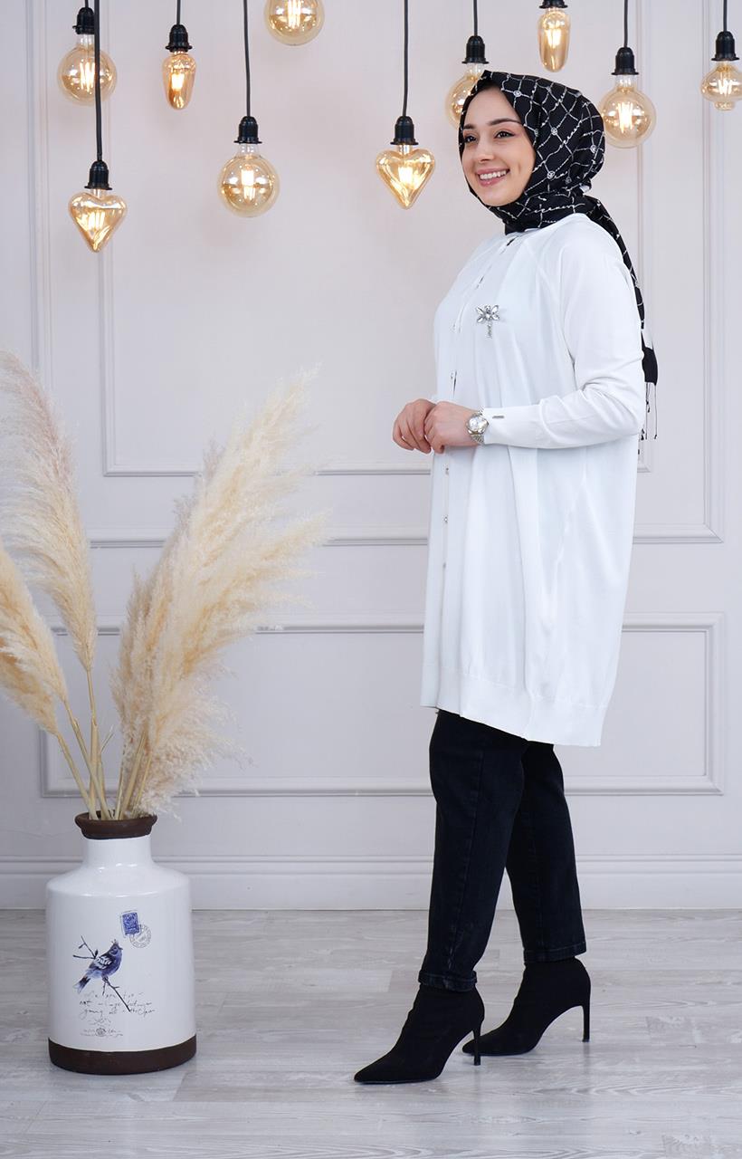 İNVEE Hırka 6283 Ekru