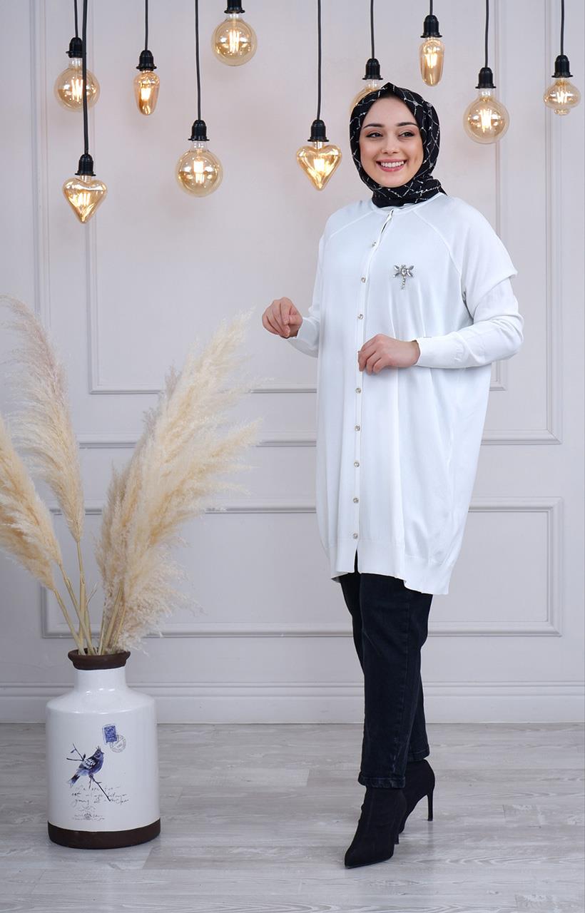 İNVEE Hırka 6283 Ekru