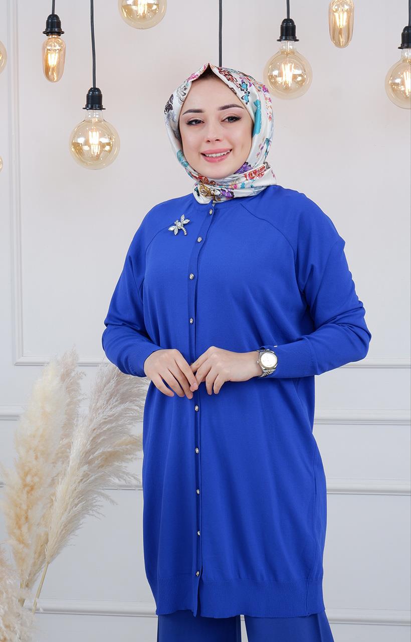 İNVEE Hırka 6283 Saks Mavi