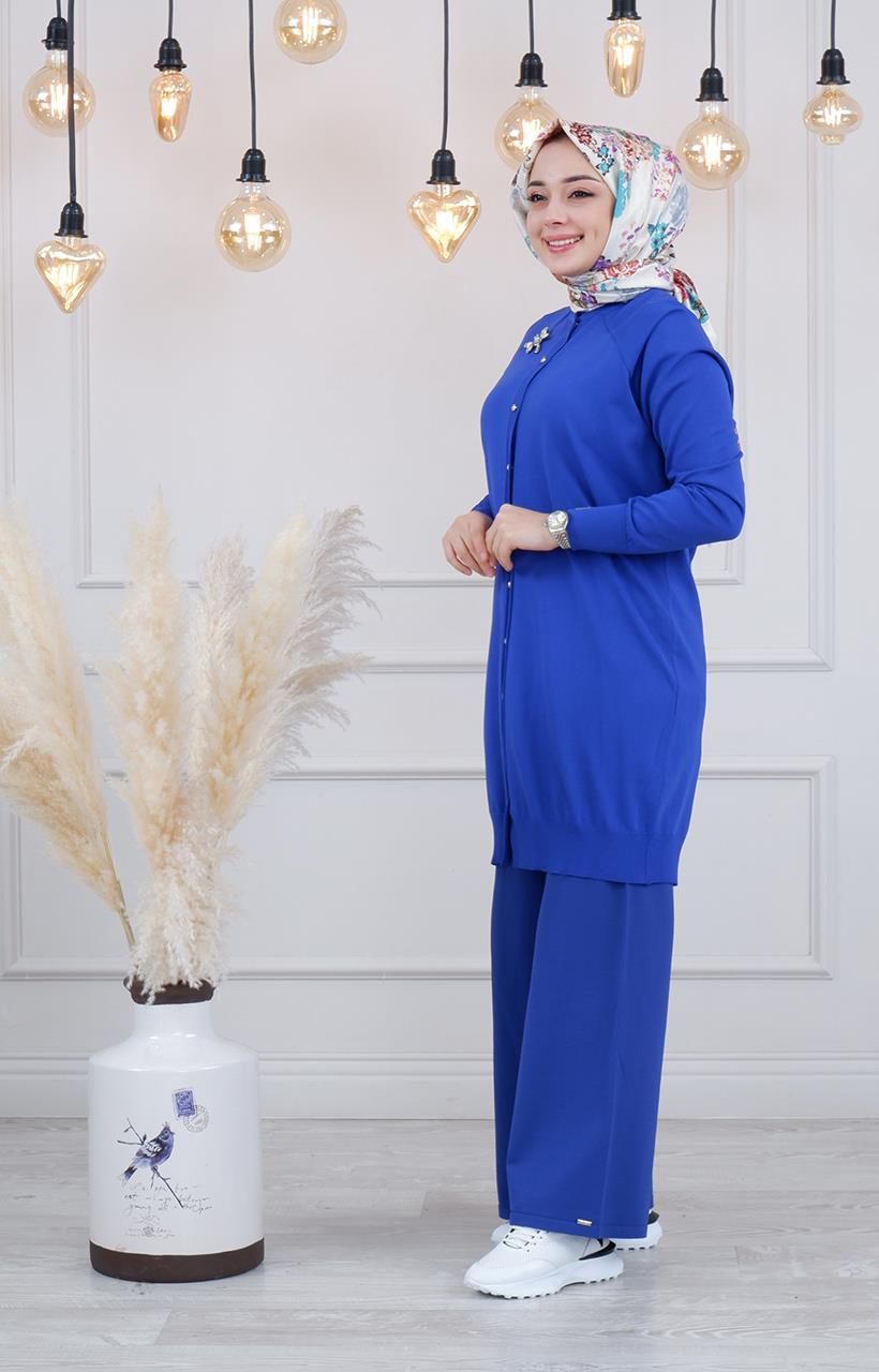 İNVEE Hırka 6283 Saks Mavi