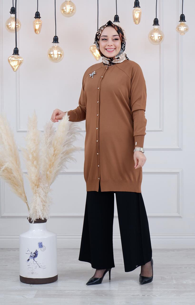 İNVEE Hırka 6283 Toprak