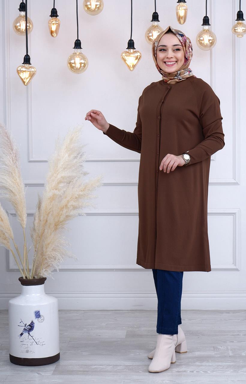 İNVEE Hırka  6738 Browni
