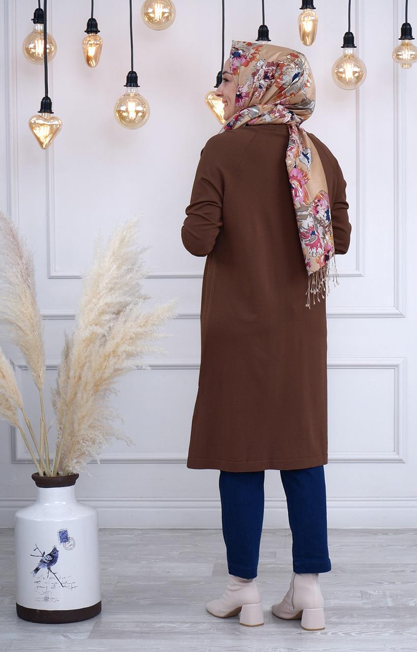 İNVEE Hırka  6738 Browni