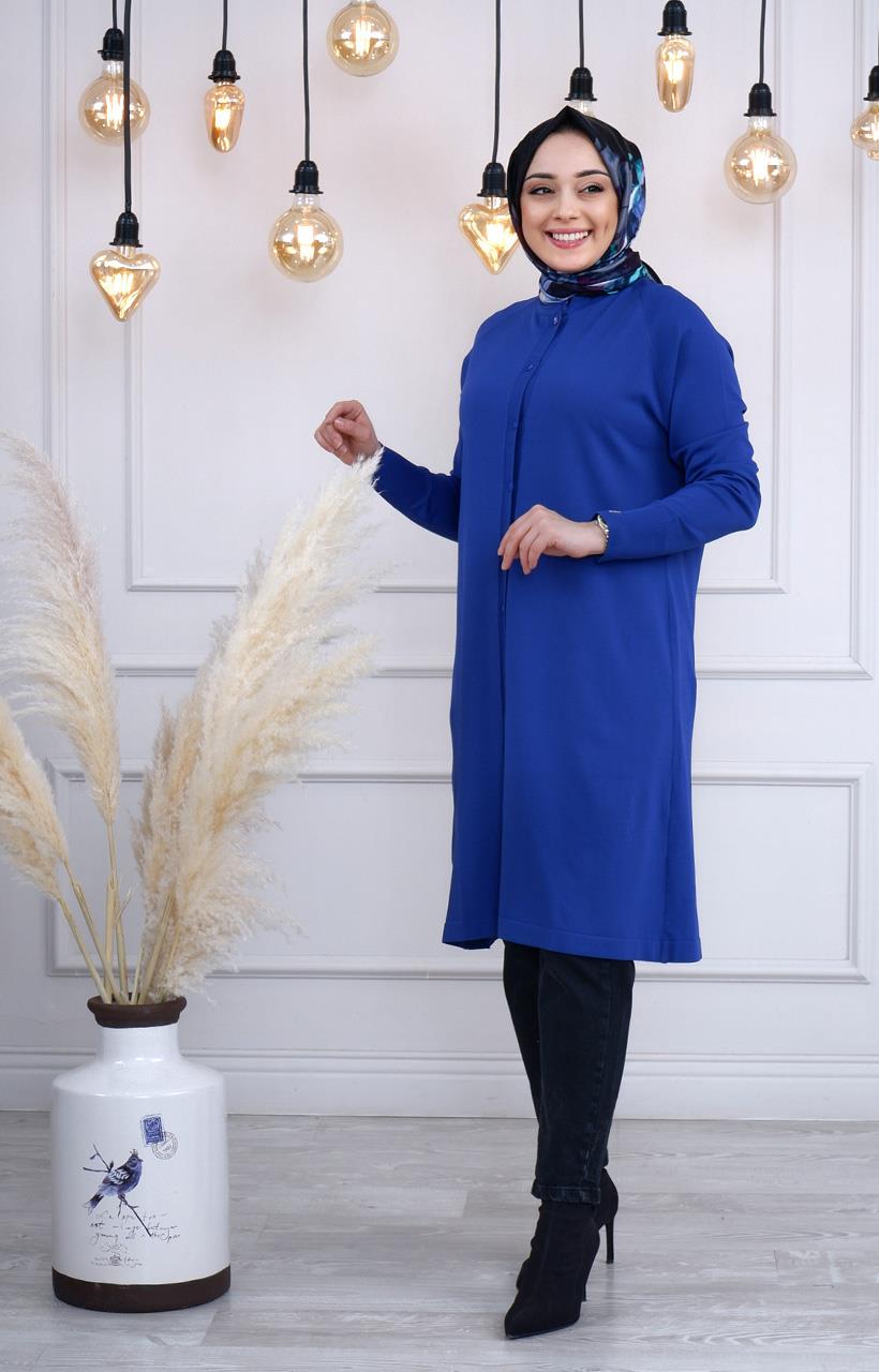 İNVEE Hırka  6738 Saks Mavi