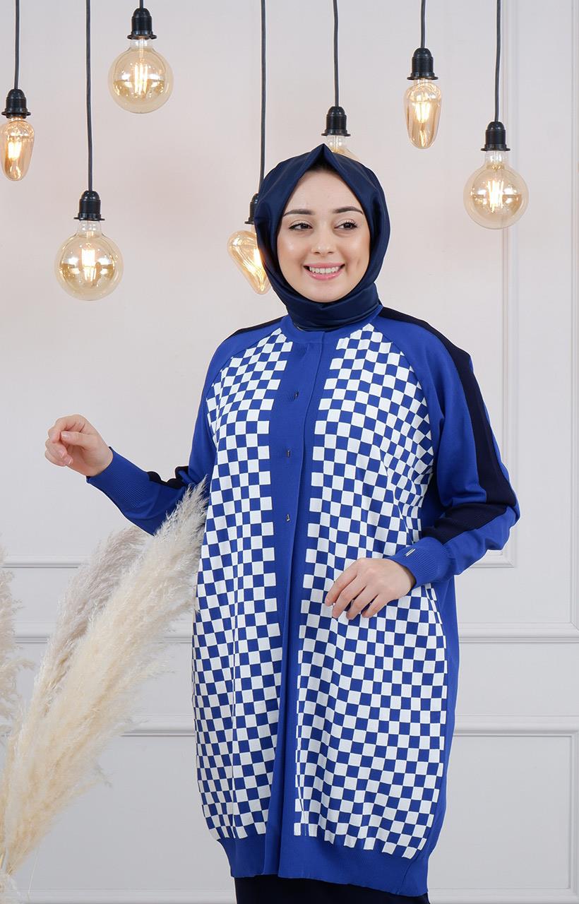 İNVEE Hırka 6891 Saks Mavi