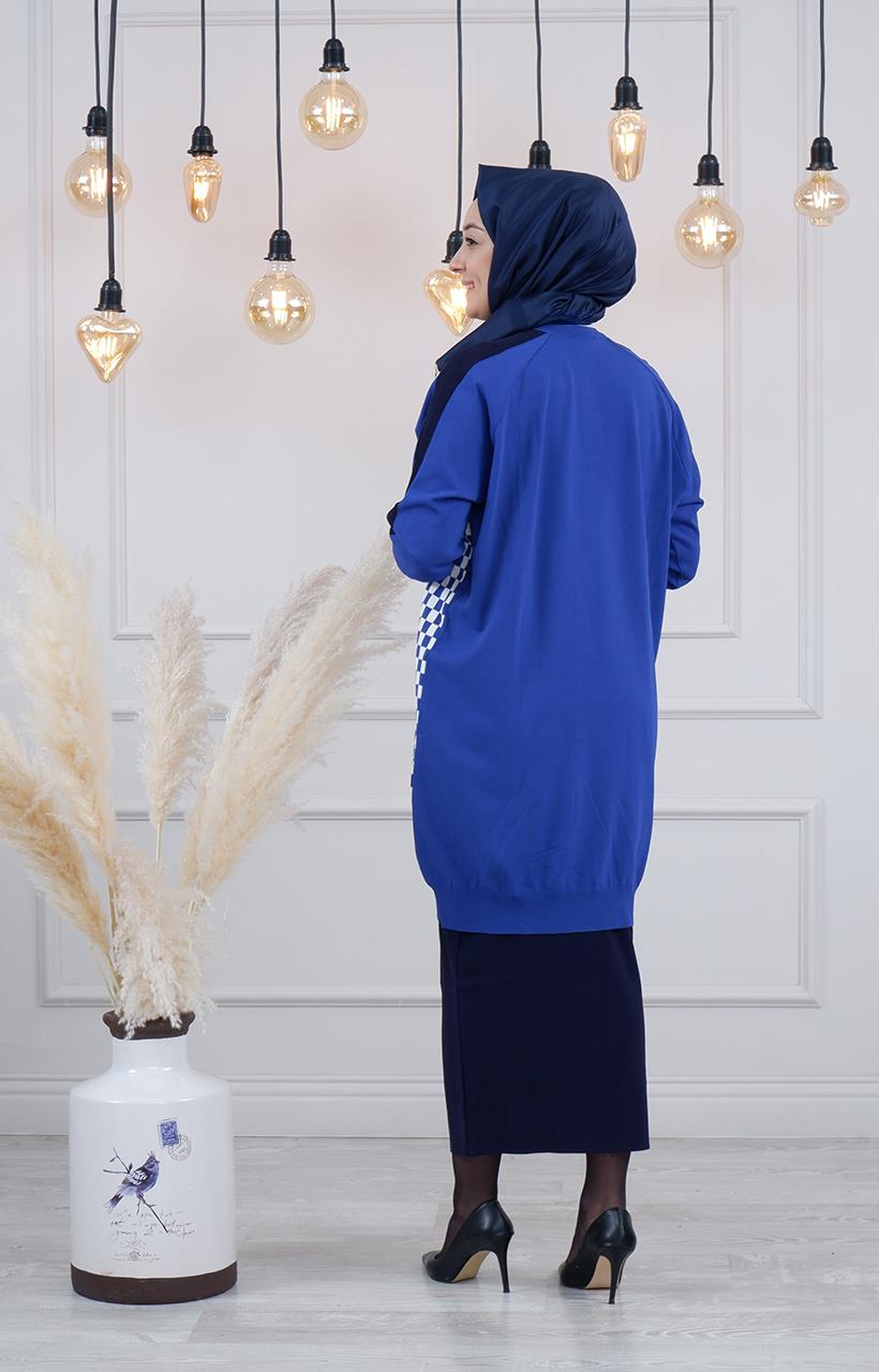 İNVEE Hırka 6891 Saks Mavi