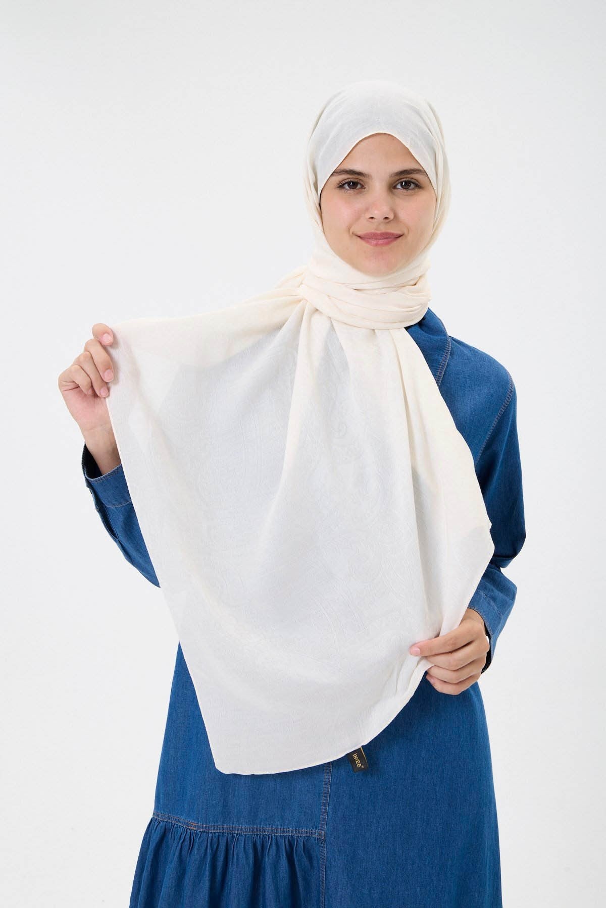 İNVEE İzler Şal 1400A Ekru