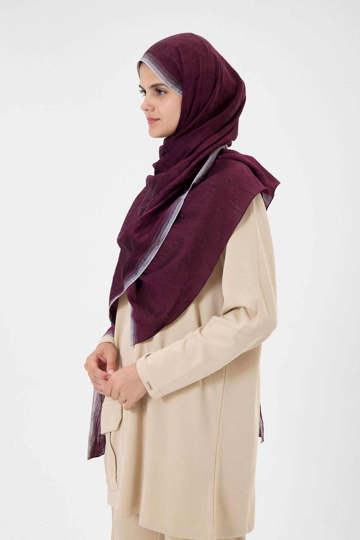 İNVEE Köpük Şal 1401 Bordo