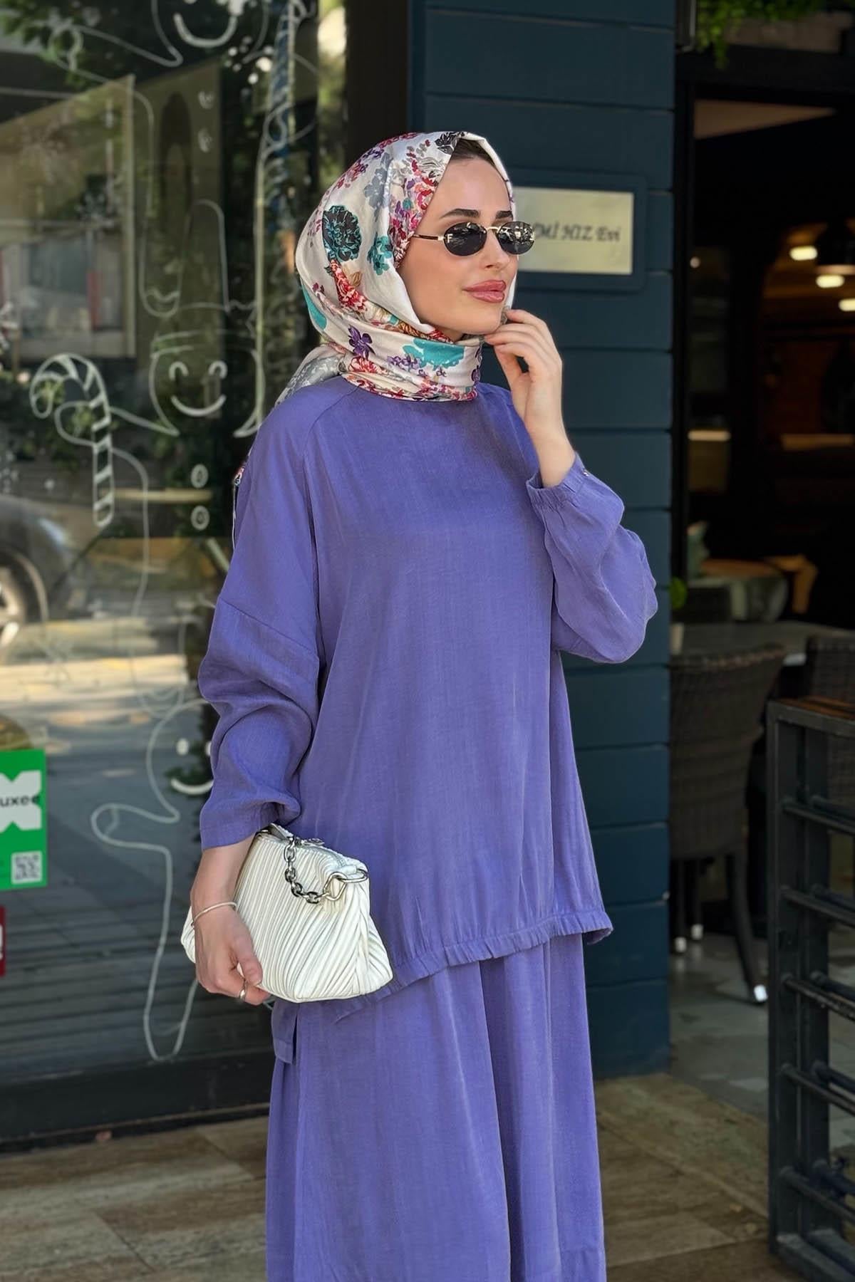 İNVEE Leydi Etekli Takım 7169 Lila