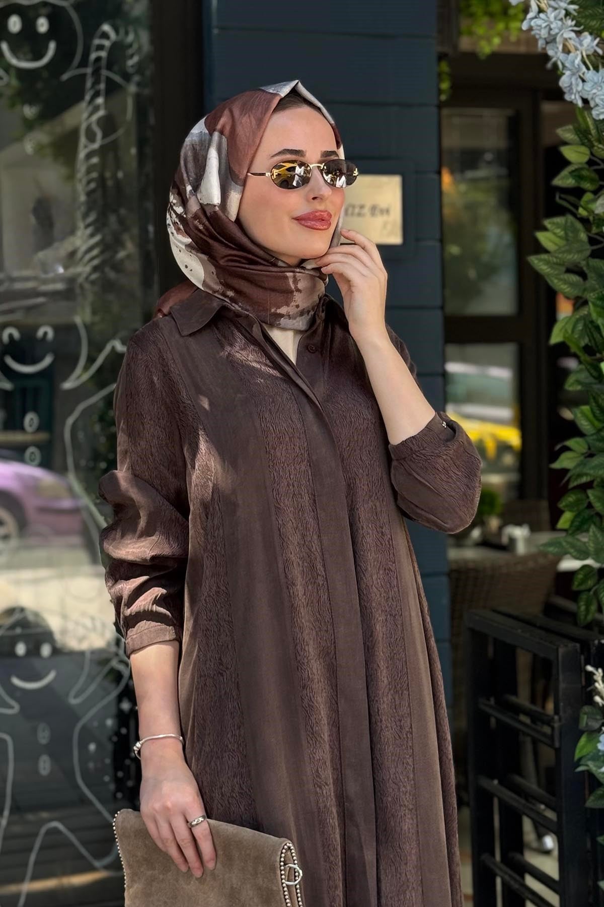 İNVEE Leydi Kap 7170 Kahve
