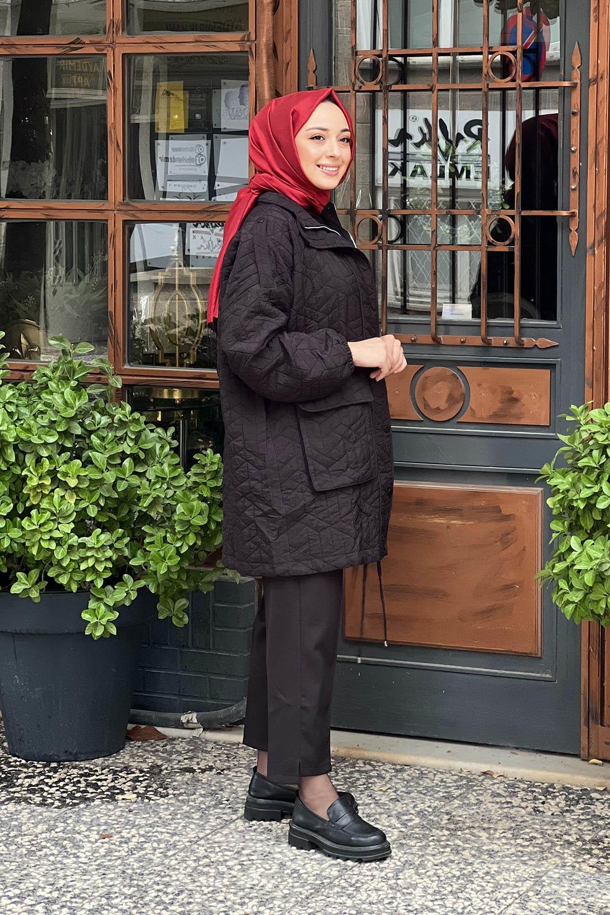 İNVEE Mont 6913S Siyah