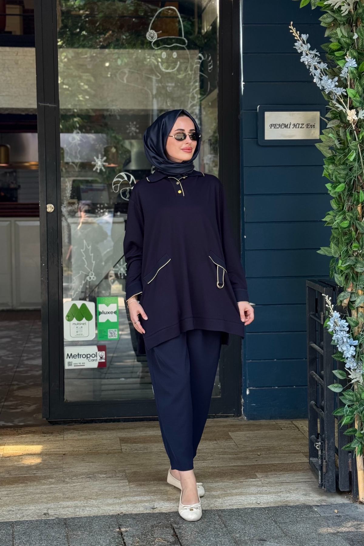 İNVEE Pamuk Tunik 7204A Lacivert