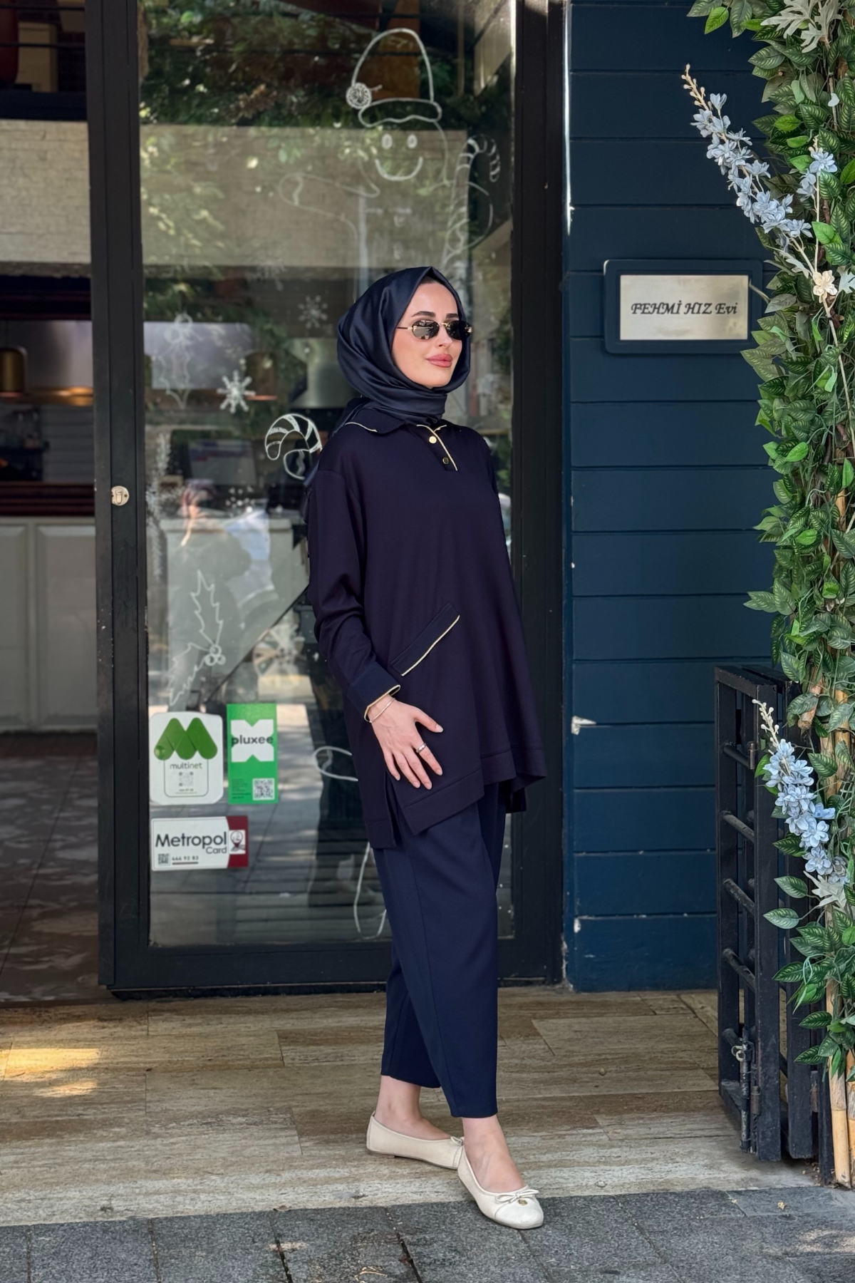 İNVEE Pamuk Tunik 7204A Lacivert