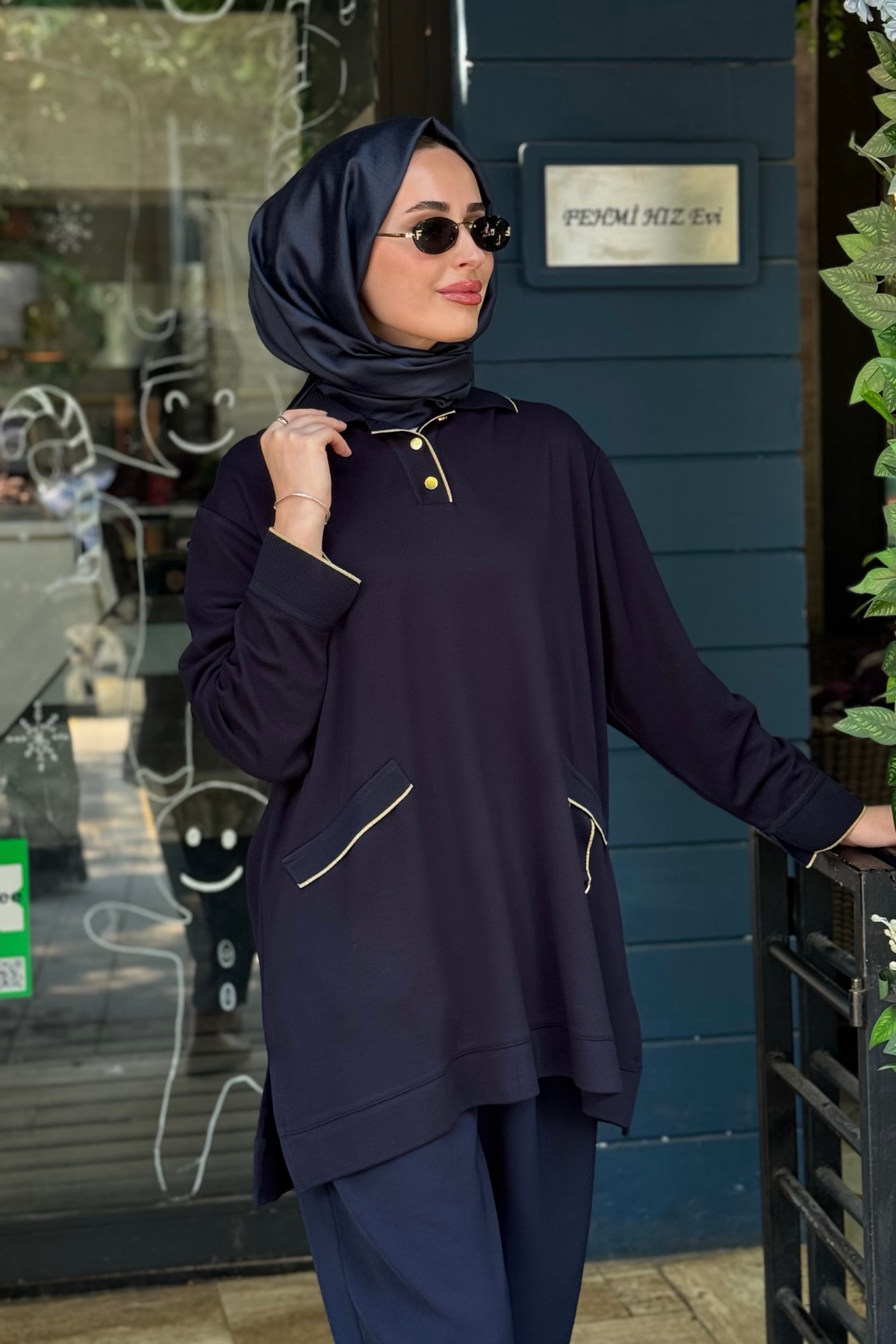 İNVEE Pamuk Tunik 7204A Lacivert