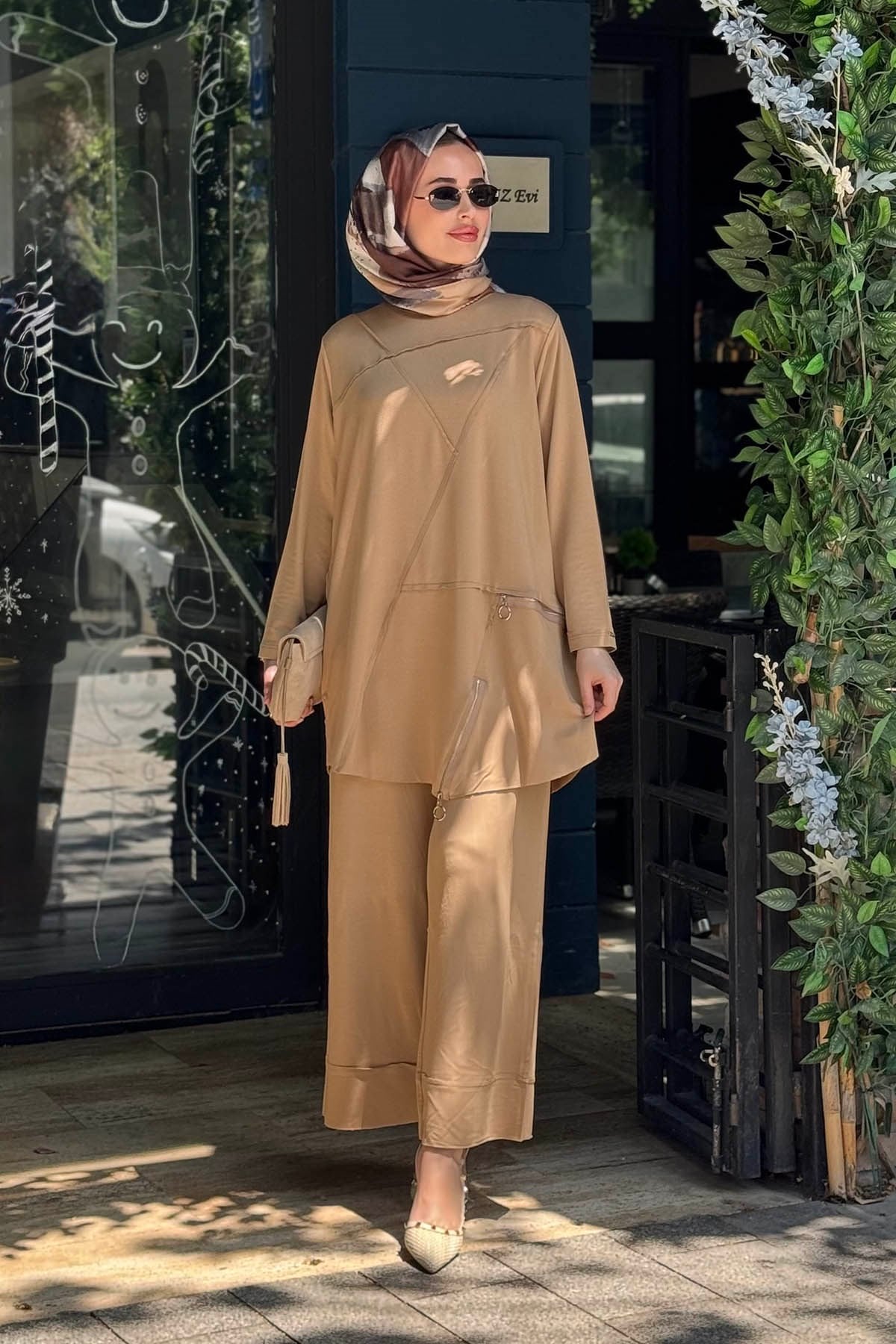 İNVEE Pantalonlu Takım 7111 Camel