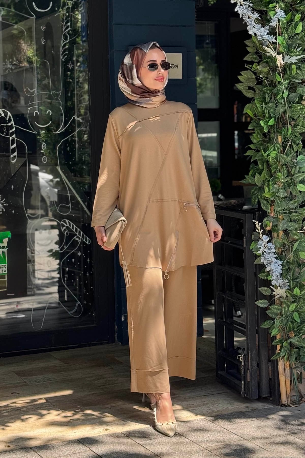 İNVEE Pantalonlu Takım 7111 Camel