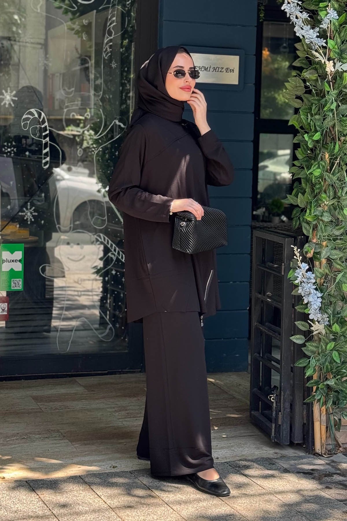 İNVEE Pantalonlu Takım 7111 Siyah