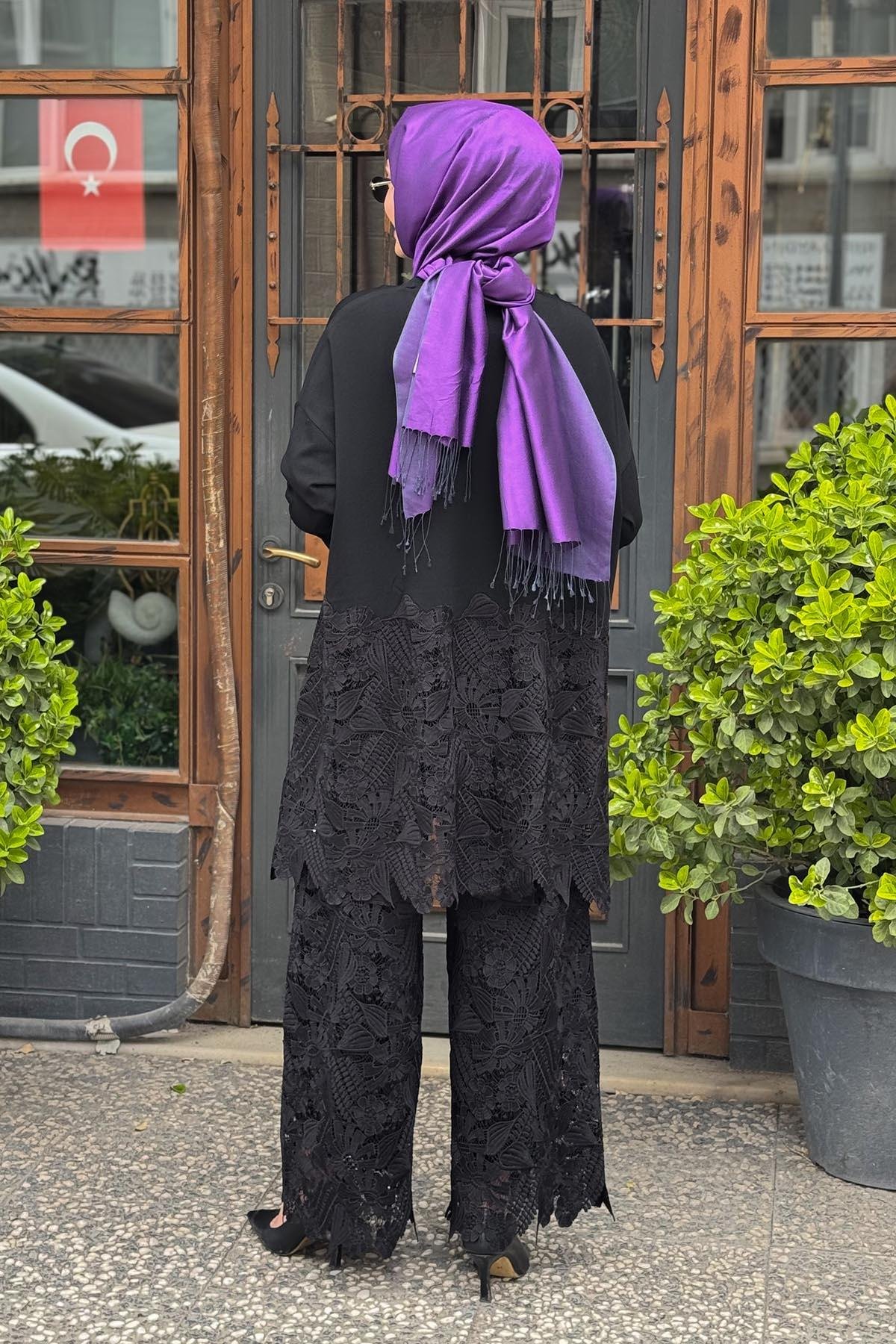 İNVEE Pantolonlu Takım 7078 Siyah