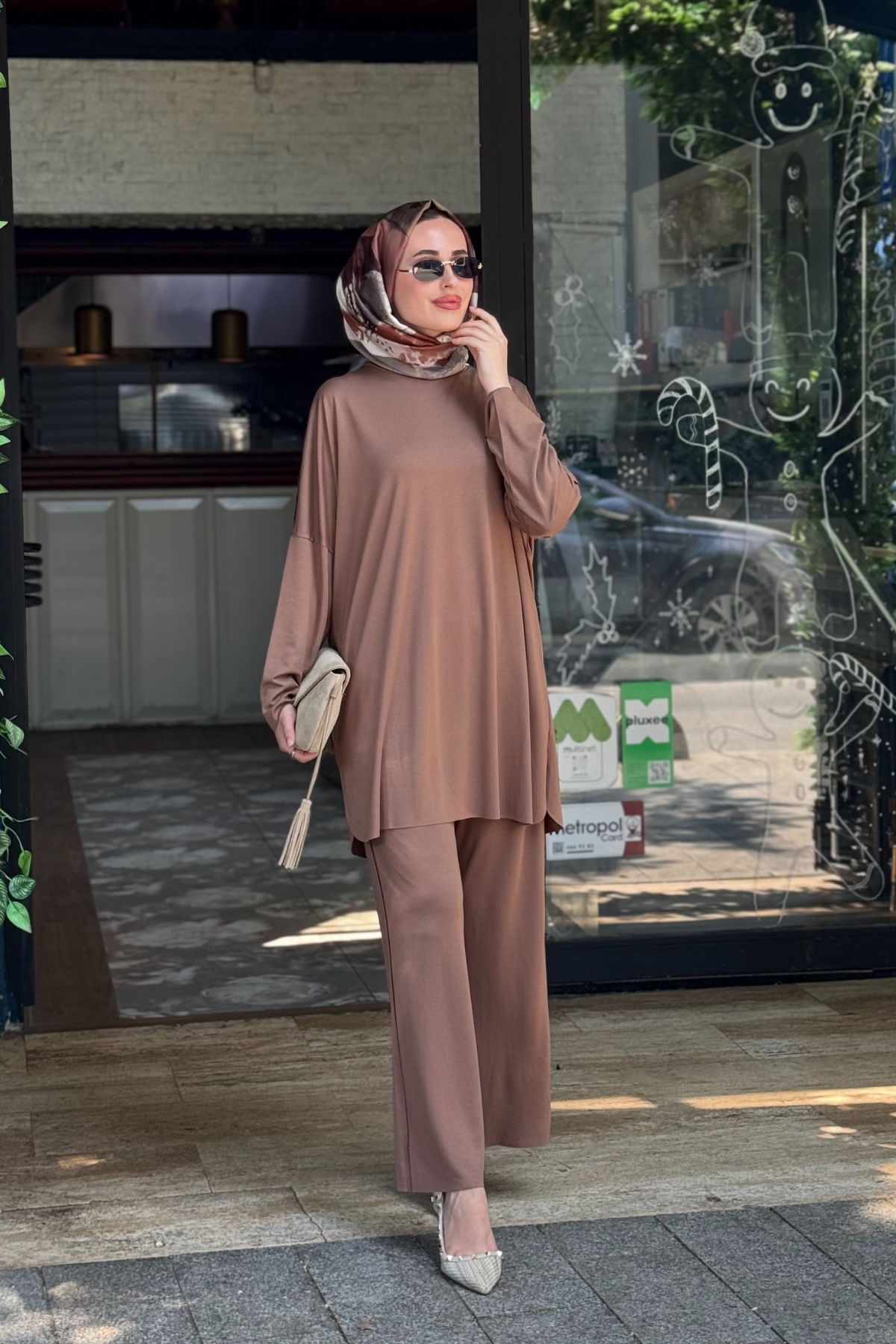 İNVEE Pantolonlu Takım 7126 Browni