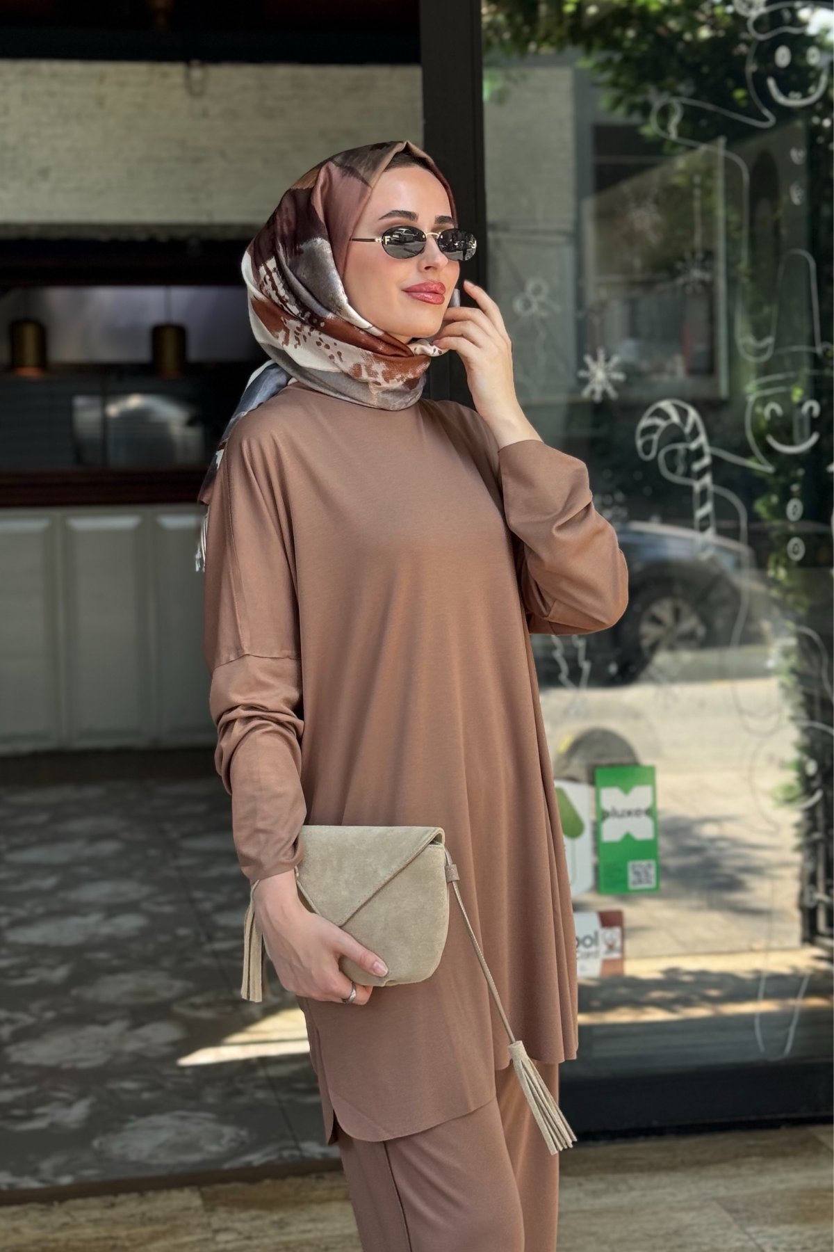 İNVEE Pantolonlu Takım 7126 Browni