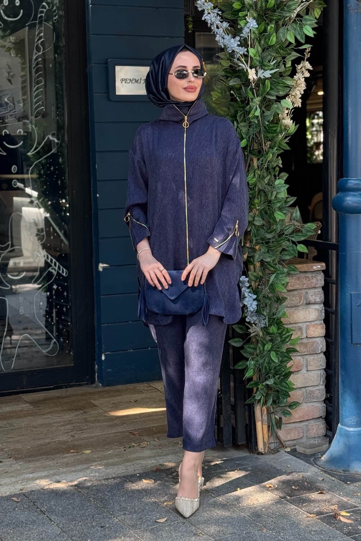 İNVEE Pantolonlu Takım 7135 Lacivert