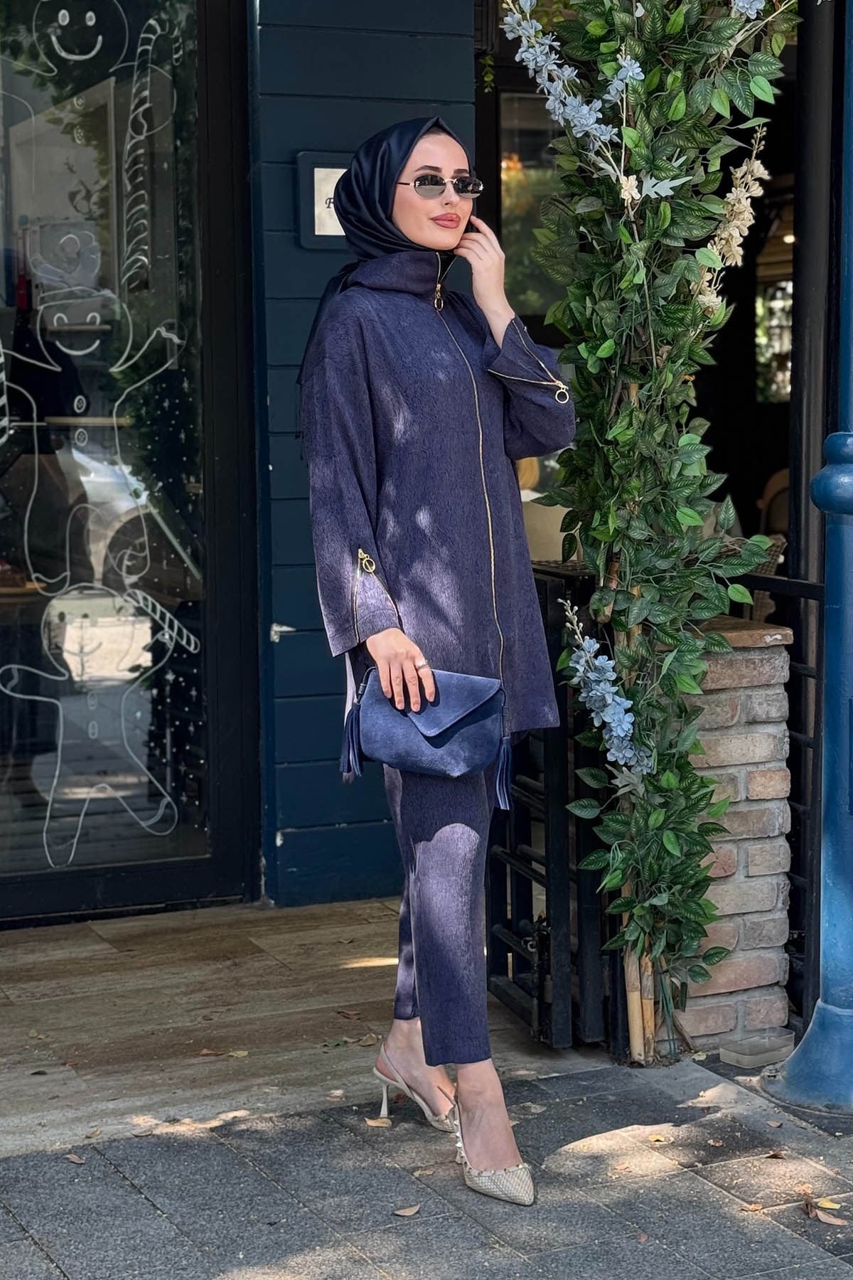 İNVEE Pantolonlu Takım 7135 Lacivert