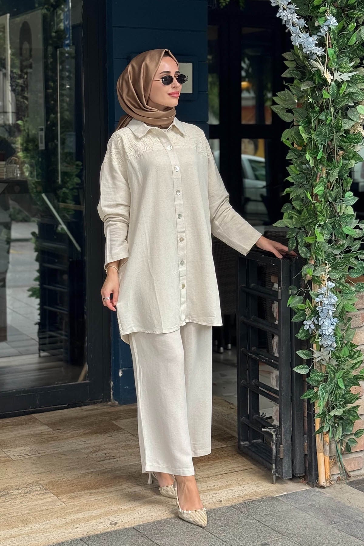 İNVEE Pantolonlu Takım 7262 Bej