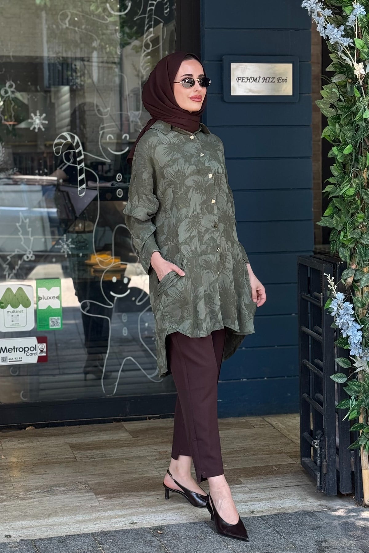 İNVEE Rozaliya Gömlek 7109 Nefti