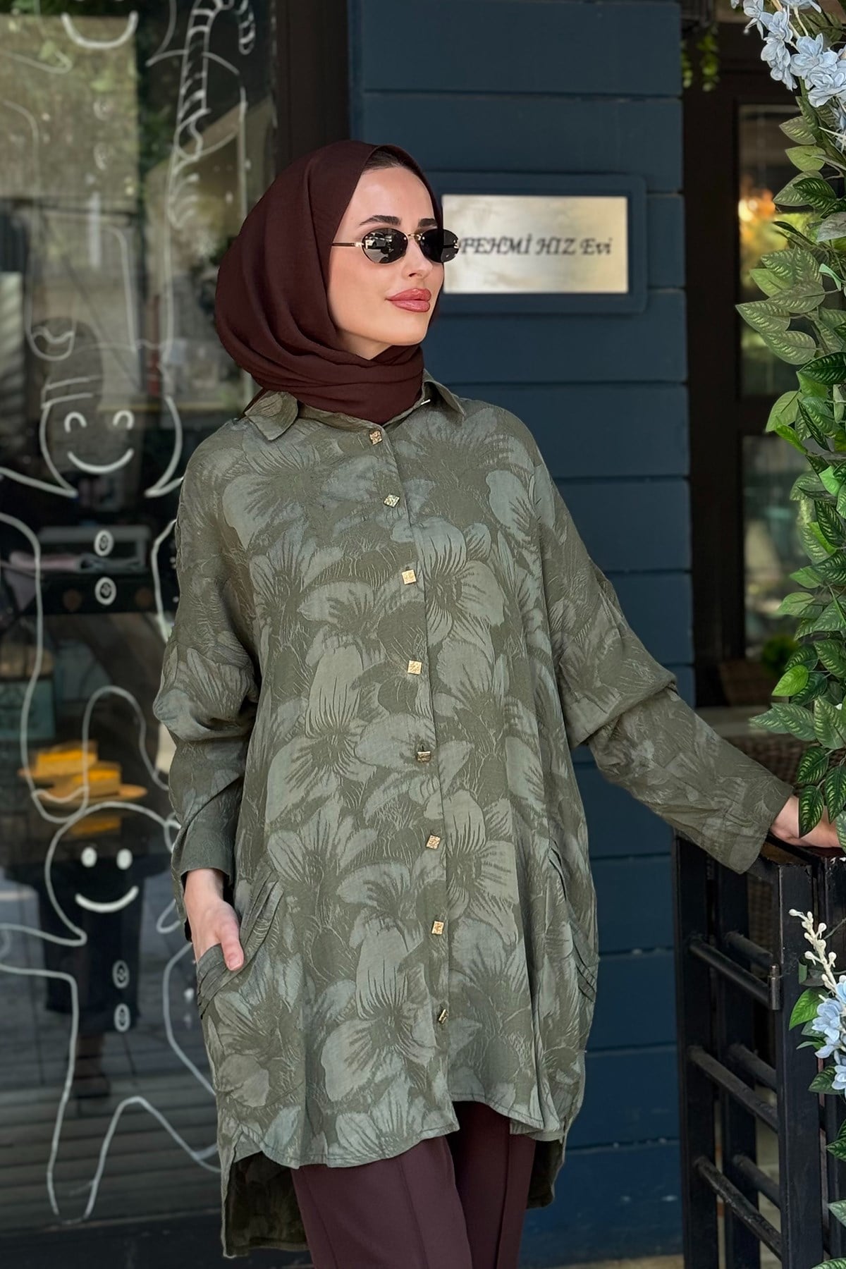 İNVEE Rozaliya Gömlek 7109 Nefti