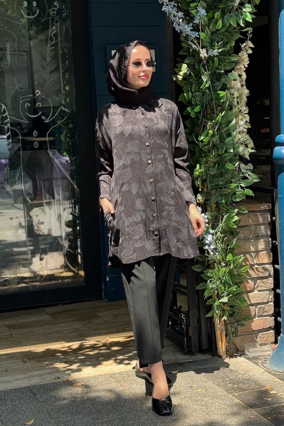 İNVEE Rozaliya Gömlek 7109 Siyah