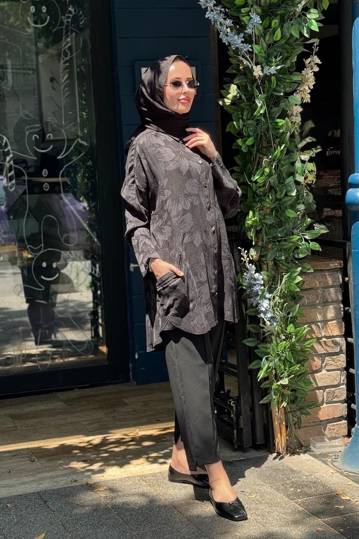 İNVEE Rozaliya Gömlek 7109 Siyah