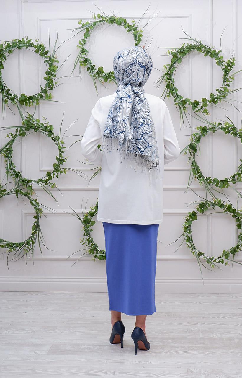 İNVEE Triko Bluz 6902 Ekru