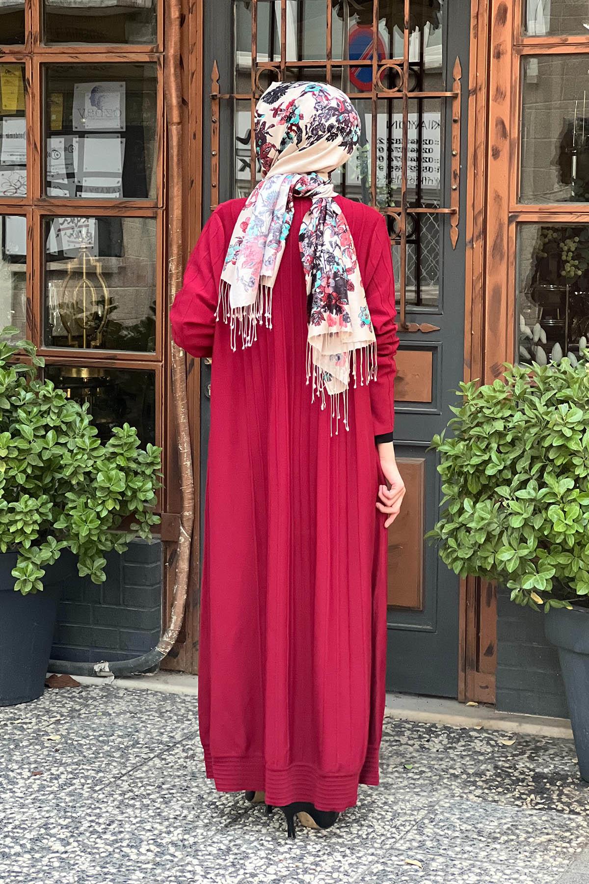 İNVEE Triko Hırka 6988 Bordo