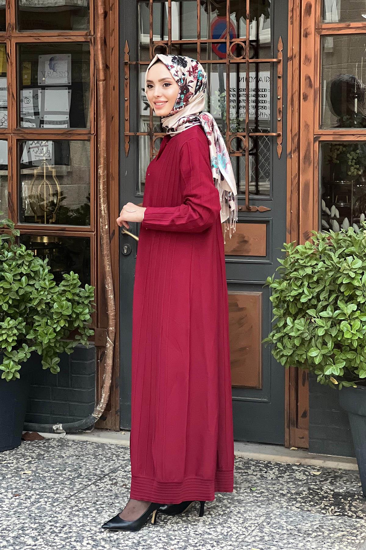 İNVEE Triko Hırka 6988 Bordo