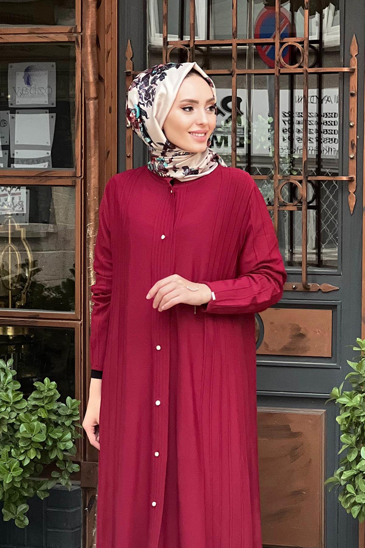 İNVEE Triko Hırka 6988 Bordo