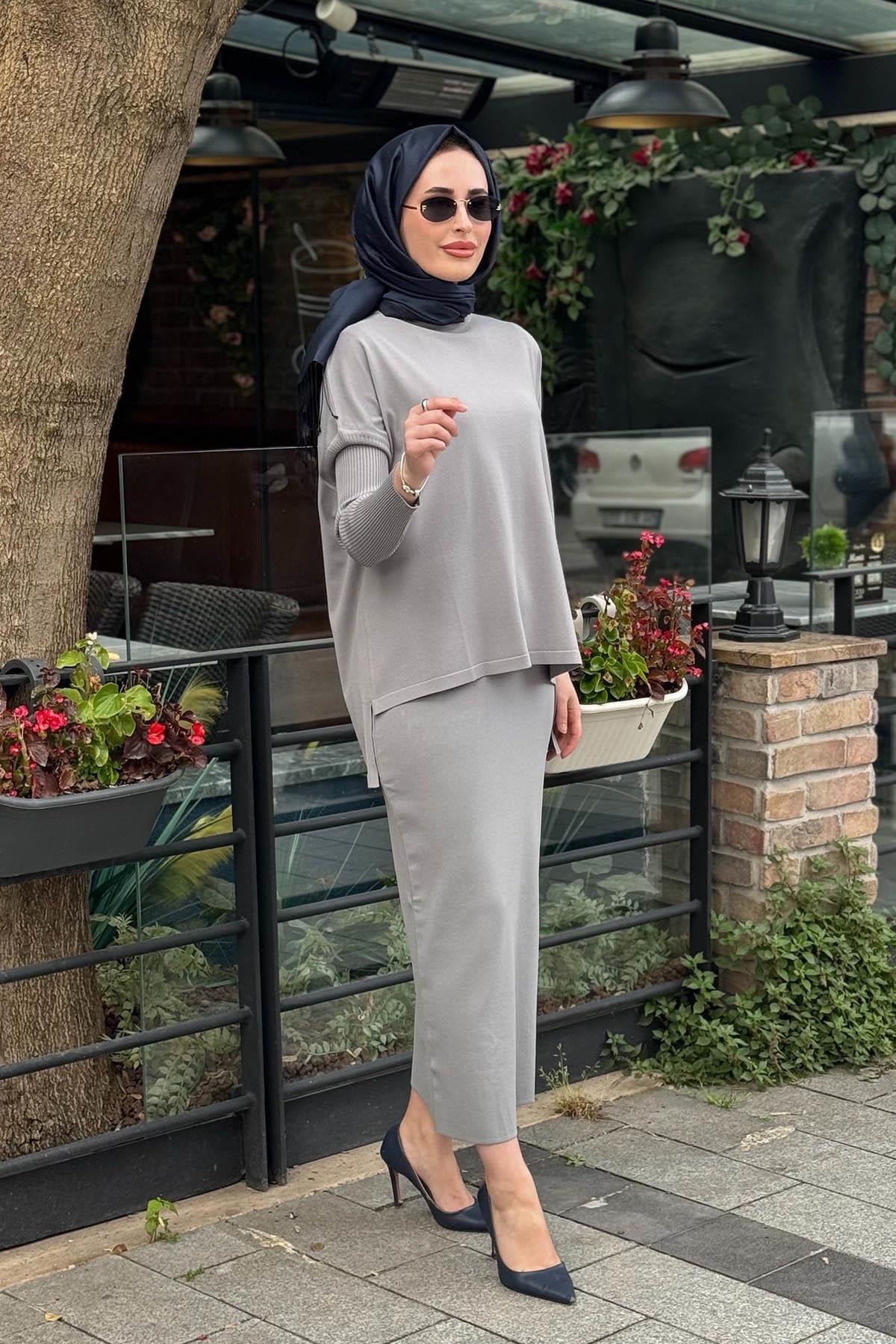 İNVEE Tunik 5879 Gri