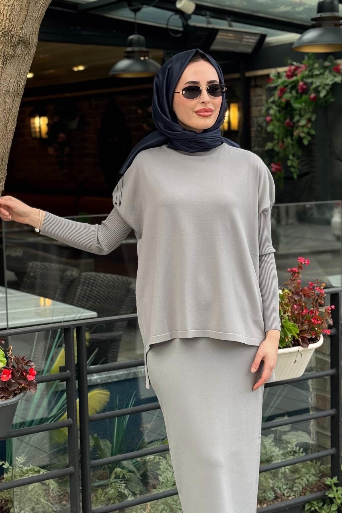 İNVEE Tunik 5879 Gri