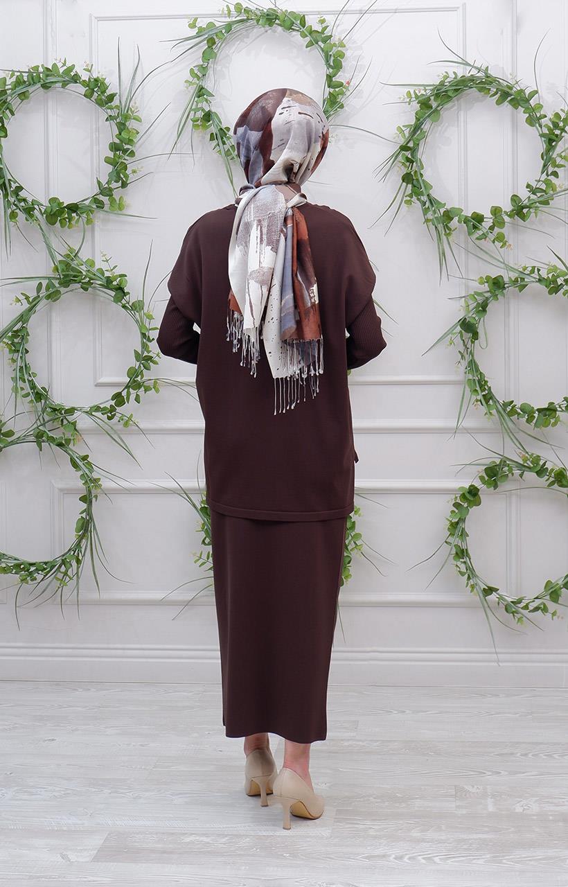 İNVEE Tunik 5879 Kahve