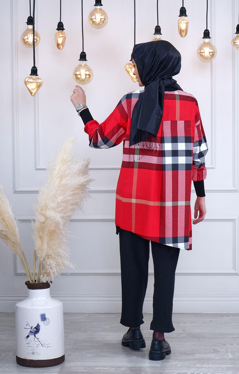 İNVEE Tunik 6907 Kırmızı