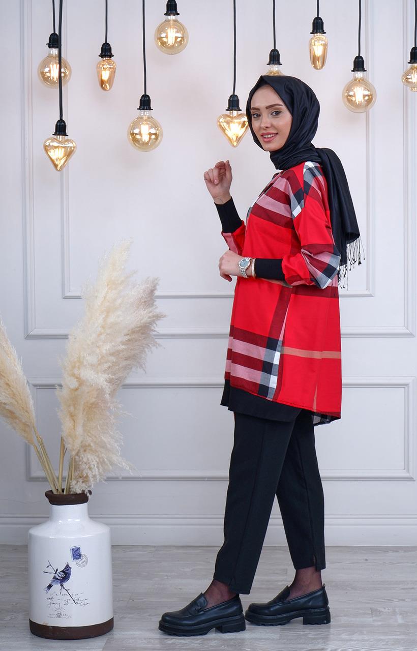 İNVEE Tunik 6907 Kırmızı