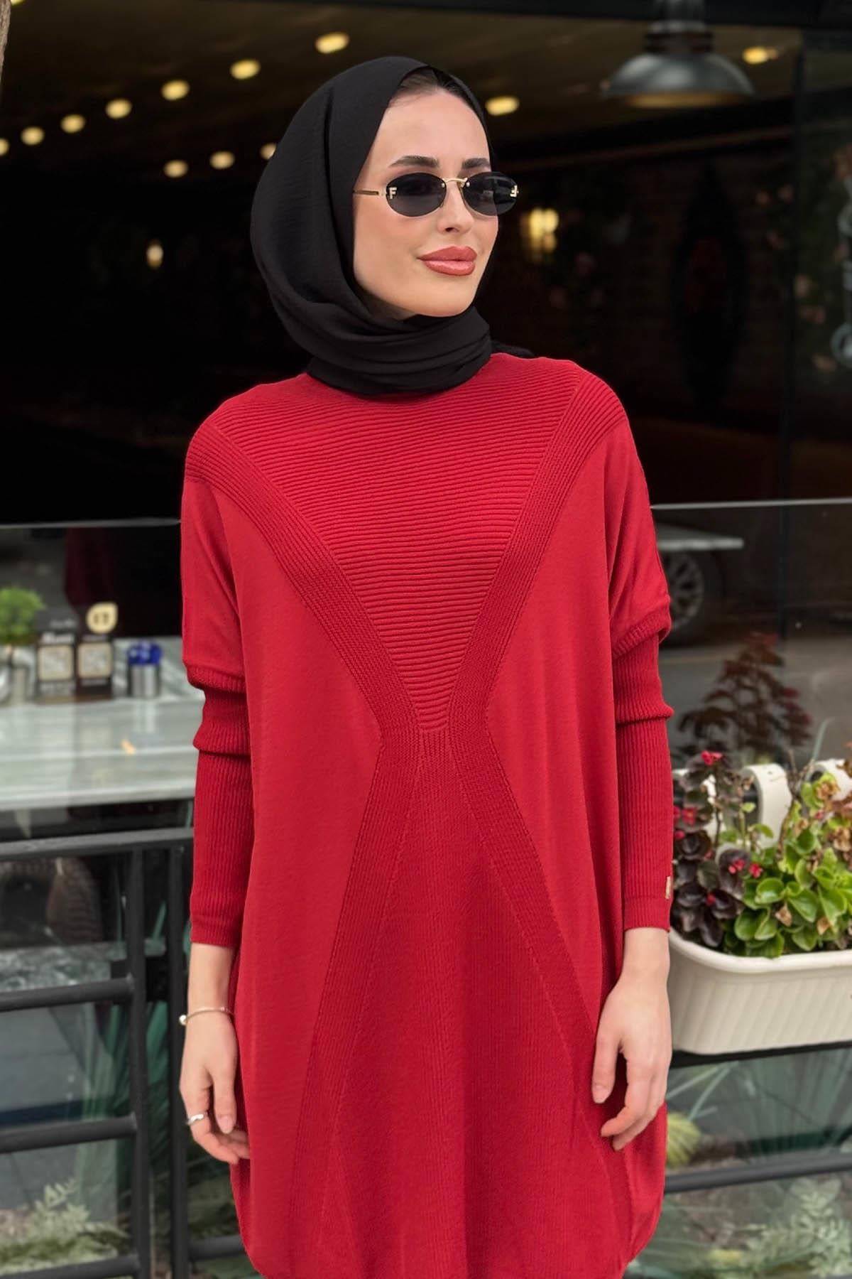 İNVEE Tunik 6923 Bordo